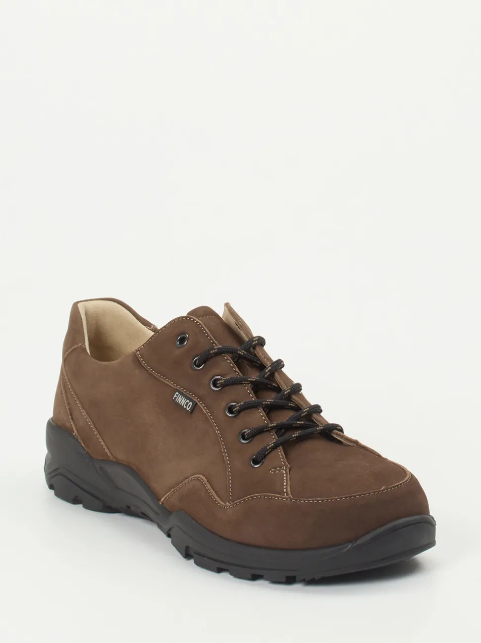 Finn Comfort – Komfort-Sneaker aus Nubukleder braun