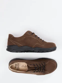 Finn Comfort – Komfort-Sneaker aus Nubukleder braun