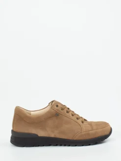 Finn Comfort – Komfort-Sneaker aus Nubukleder braun