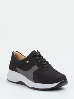 Finn Comfort – Komfort-Sneaker aus Nubukleder schwarz