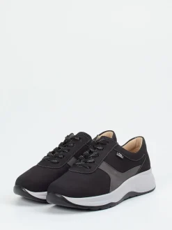 Finn Comfort – Komfort-Sneaker aus Nubukleder schwarz