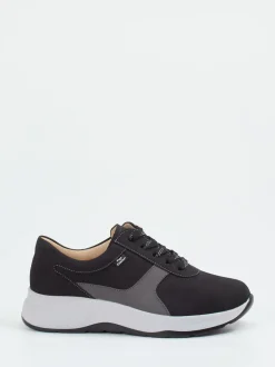 Finn Comfort – Komfort-Sneaker aus Nubukleder schwarz