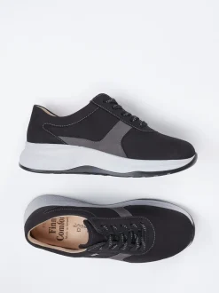 Finn Comfort – Komfort-Sneaker aus Nubukleder schwarz