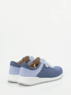 Finn Comfort – Komfort-Sneaker aus Textil in Lavendelblau