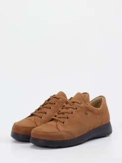 Finn Comfort – Komfort-Sneaker aus Nubukleder Braun