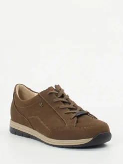 Finn Comfort – Komfort-Sneaker aus Nubukleder braun