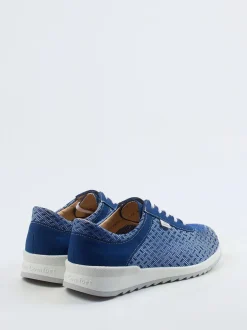 Finn Comfort – Komfort-Sneaker aus Textil in Kobaltblau