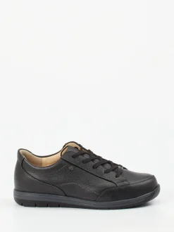 Finn Comfort – Komfort-Sneaker aus Kalbleder schwarz