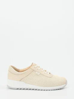 Finn Comfort – Komfort-Sneaker aus Meshtextil beige