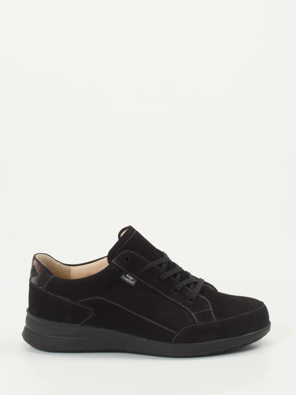 Finn Comfort – Komfort-Sneaker aus Nubukleder Schwarz