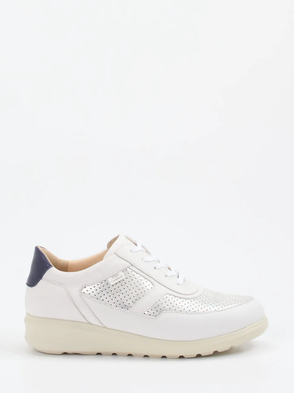 Finn Comfort – Komfort-Sneaker aus Glattleder Offwhite