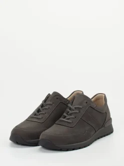 Finn Comfort – Komfort-Sneaker aus Nubukleder anthrazit