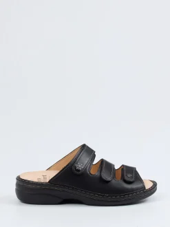 Finn Comfort – Pantolette aus Kalbleder schwarz