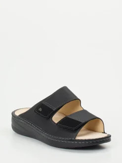 Finn Comfort – Pantolette aus Fettleder schwarz