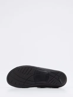 Finn Comfort – Pantolette aus Nubukleder in Blau