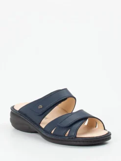 Finn Comfort – Pantolette aus Kalbleder Dunkelblau
