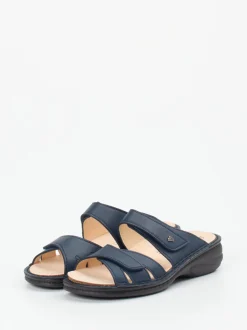 Finn Comfort – Pantolette aus Kalbleder Dunkelblau