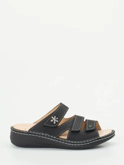 Finn Comfort – Pantolette aus Kalbleder Schwarz