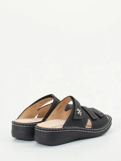Finn Comfort – Pantolette aus Kalbleder Schwarz
