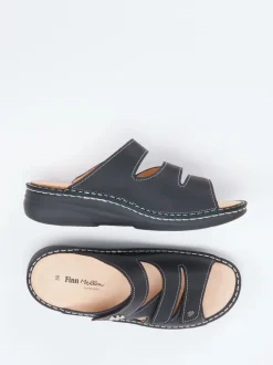 Finn Comfort – Pantolette aus Kalbleder Schwarz