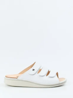 Finn Comfort – Pantolette aus Kalbleder Weiß