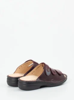 Finn Comfort – Pantolette aus Lackleder Bordeauxrot