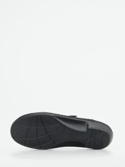 Finn Comfort – Pantolette aus Reptilleder schwarz