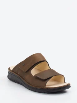Finn Comfort – Pantolette aus Nubukleder Braun