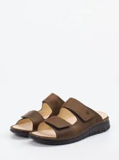 Finn Comfort – Pantolette aus Nubukleder Braun