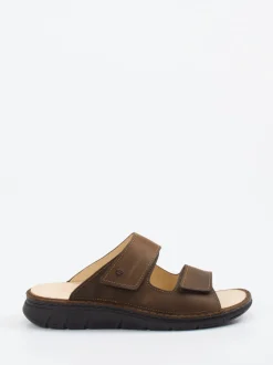 Finn Comfort – Pantolette aus Nubukleder Braun