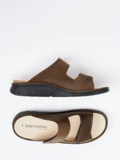 Finn Comfort – Pantolette aus Nubukleder Braun