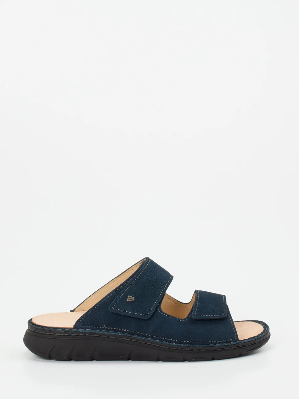 Finn Comfort – Pantolette aus Nubukleder dunkelblau