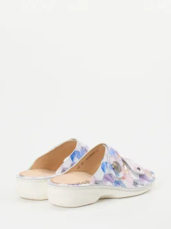 Finn Comfort – Pantolette aus Kalbleder in Pastelloptik