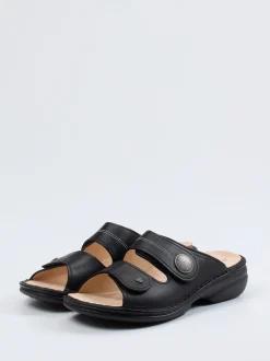 Finn Comfort – Pantolette aus Kalbleder Schwarz