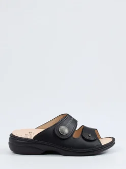 Finn Comfort – Pantolette aus Kalbleder Schwarz