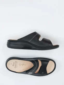 Finn Comfort – Pantolette aus Kalbleder Schwarz