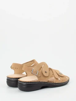 Finn Comfort – Sandale aus Nubukleder beige