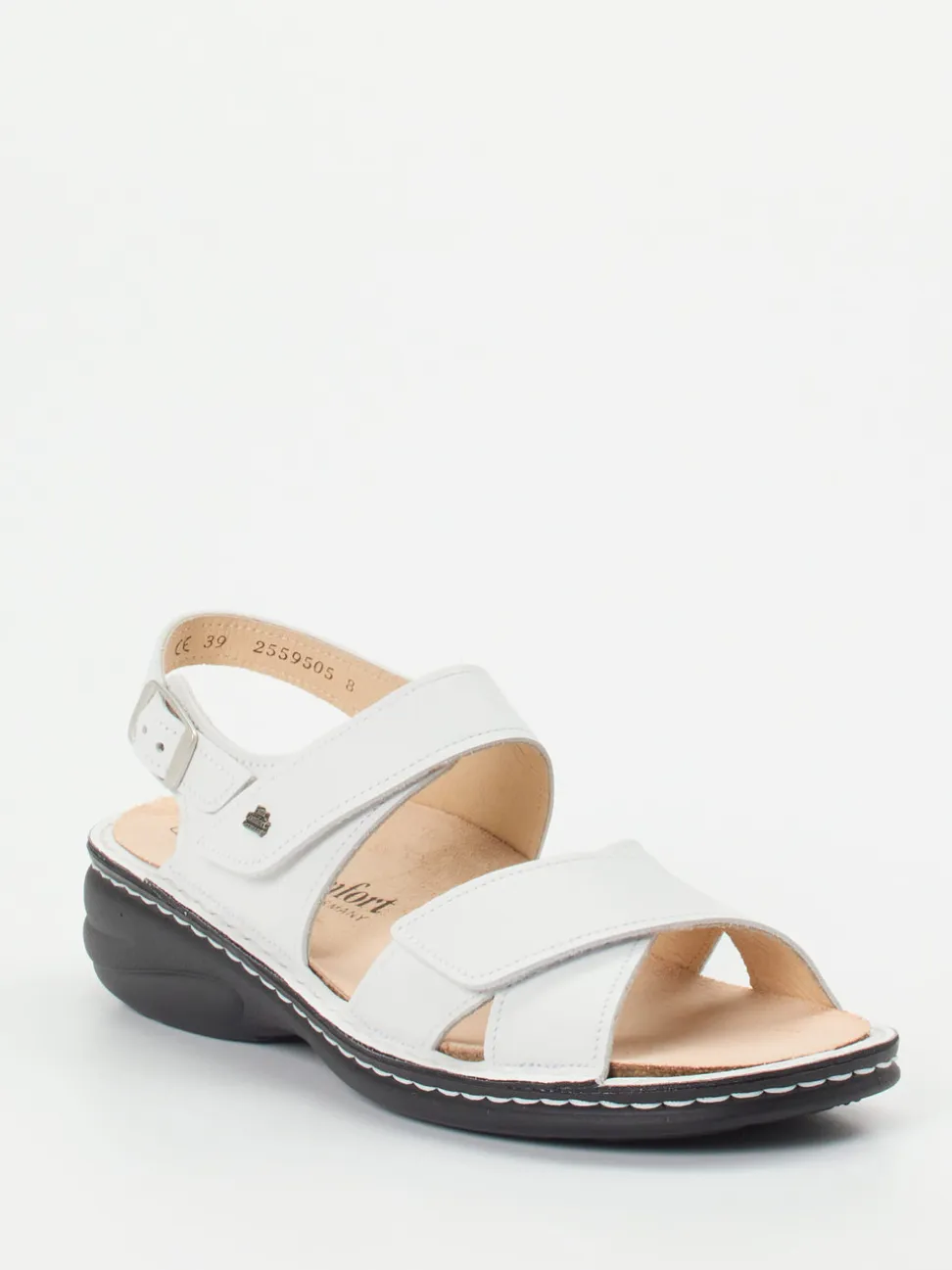 Finn Comfort – Sandale aus Kalbleder weiß