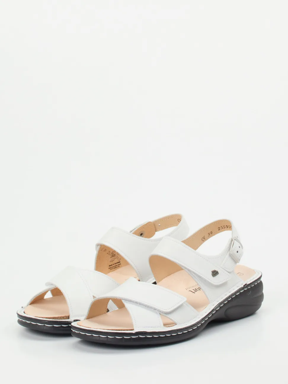 Finn Comfort – Sandale aus Kalbleder weiß