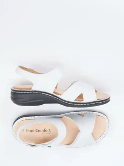 Finn Comfort – Sandale aus Kalbleder weiß