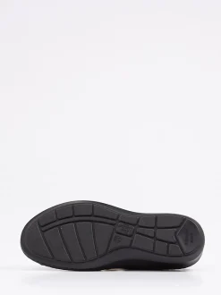 Finn Comfort – Sandalen aus Metallicleder schwarz ergonomisch