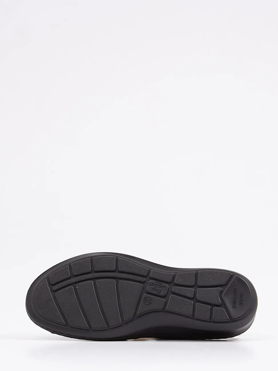 Finn Comfort – Sandalen aus Metallicleder schwarz ergonomisch