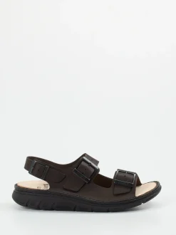 Finn Comfort – Sandalen aus Kalbleder Dunkelbraun