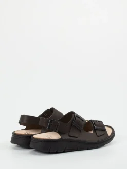 Finn Comfort – Sandalen aus Kalbleder Dunkelbraun