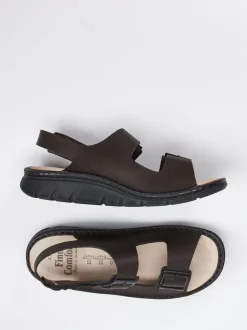 Finn Comfort – Sandalen aus Kalbleder Dunkelbraun