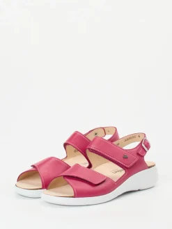 Finn Comfort – Sandaletten aus Kalbleder Himbeerrosa