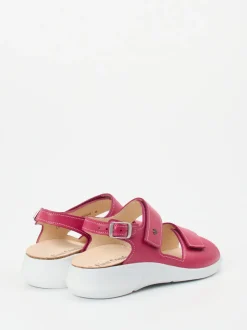Finn Comfort – Sandaletten aus Kalbleder Himbeerrosa