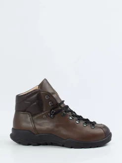 Finn Comfort – Schnürboots aus Fettleder dunkelbraun