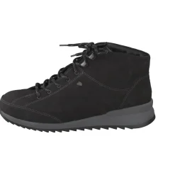 Finn Comfort – Schnürboots aus Nubukleder Schwarz