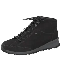 Finn Comfort – Schnürboots aus Nubukleder Schwarz